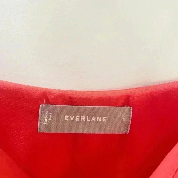 Everlane orange square neck tank top - Picture 2 of 5